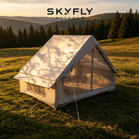 Tente de camping kaki en tissu Oxford pour la randonnée et les voyages en plein air, personnalisable, vente en gros OEM