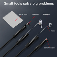 Yüksek çözünürlüklü 8mm 5m sert kablo 3 in 1 Android endoskop IP67 su geçirmez tip-c Borescope USB endoskop kamera