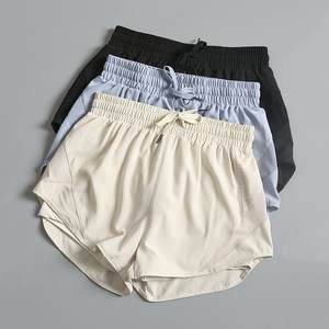 Pantalones cortos deportivos de verano de cintura alta para mujer, pantalones transpirables de secado rápido, pantalones de ejercicio antiexposición, Comercio Exterior transfronterizo - Product Image 1