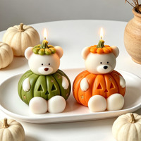 Moule en silicone pour bougie aromatique en forme de citrouille d'Halloween, décoration décorative en gel, forme irrégulière, pour bricolage