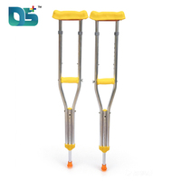 Béquille axillaire médicale réglable en hauteur pour coude, avant-bras et genou, en alliage d'aluminium, pour personnes âgées handicapées