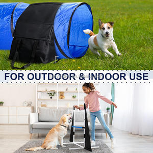 Equipo de entrenamiento de agilidad para perros con 2 postes de Slalom de túnel/1 Juego de obstáculos/1 juego de neumáticos y bolsa de transporte - Product Image 5