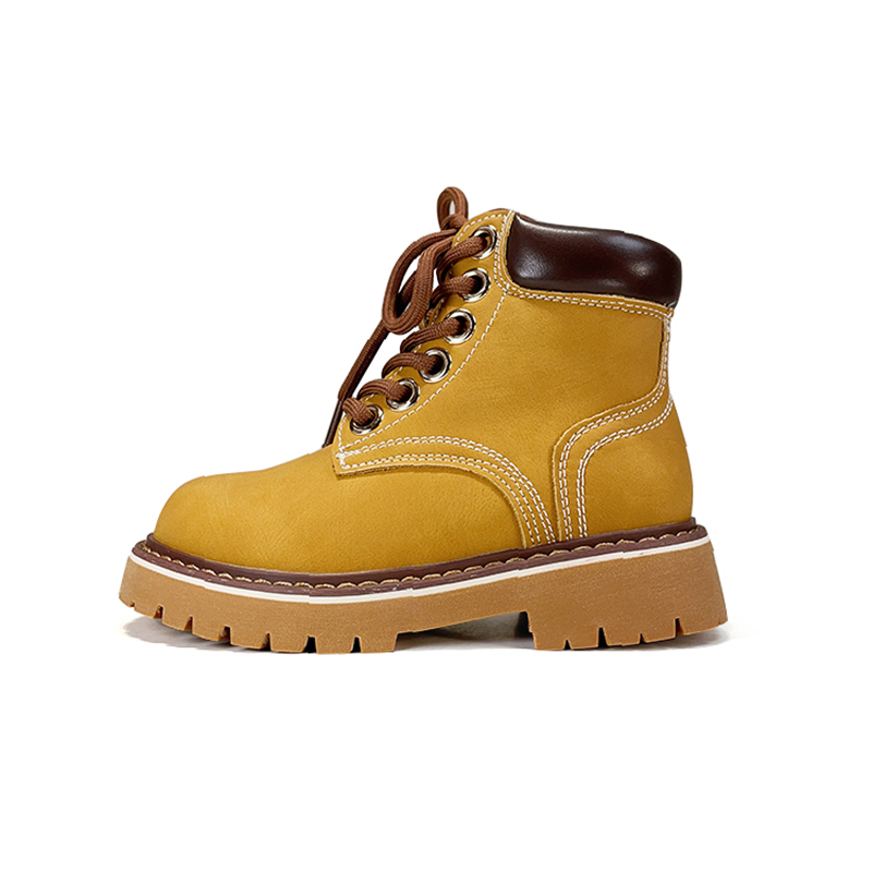 Yellow Short Boots - 2025 New Trend Ankle Lace-Up Style