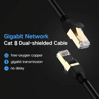 Câble de données FFTP MFI CAT8 40 Gbit/s PVC double blindage écologique Nouveauté 2026