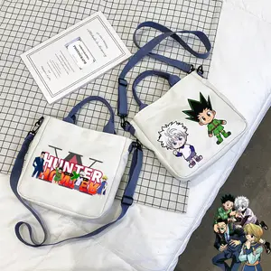 Anti-Verlust-Zubehör Werbegeschenke Coole Cartoon Hunter X Hunter Anime-Taschen Telefon Schlüssel Geld tragbare Studenten-Schultertasche