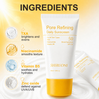 Crème solaire quotidienne clarifiante pour la peau Pore+Skin SPF 50, protection solaire à large spectre avec TXA et niacinamide, non collante, soin coréen pour la peau