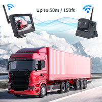 Mini moniteur sans fil de 5 pouces avec caméra de recul pour voiture, caméra de recul 2,4G WiFi, petit moniteur LCD, système de caméra de voiture étanche