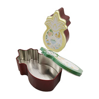 Boîte en métal pour bonbons en forme d'ananas, de qualité alimentaire, personnalisée, fabriquée en Chine (OEM)