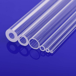 ओवन के लिए उच्च शुद्ध सिओ2 पारदर्शी क्वार्ट्ज ग्लास पाइप - Product Image 1