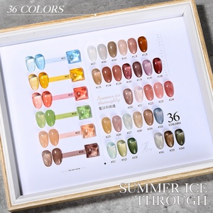 JTING Nuevo Diseño de Esmalte de Uñas en Gel UV Estilo Verano Efecto Hielo, Set de 36 Colores con Esmalte de Gel de Tres Capas con Diferentes Efectos - Product Image 4