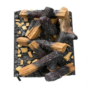 Cheminée décorative moderne en polyrésine artificielle faite à la main, avec support et LED 3D, style bûches de <span class=keywords><strong>bois</strong></span> - Product Image 5