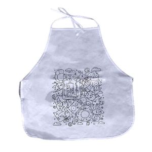 Eco Friendly Custom Printing Children's Casual Sleeveless School Garden <b>Kids</b> Cartoon Artist Non Woven/Line Apron - Product Image 1