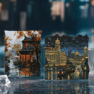 8 feuilles/paquet Pack d'autocollants : Série saison des pluies brumeuses Scènes <span class=keywords><strong>de</strong></span> pluie Jour <span class=keywords><strong>de</strong></span> pluie Autocollants décoratifs pour journaux faits main - Product Image 2