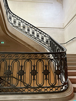 Rampe d'escalier en fer forgé Tanlong, balustrade métallique pour escalier, design de rampe d'escalier en fer forgé
