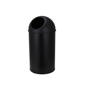 Bote de <span class=keywords><strong>basura</strong></span> abierto de <span class=keywords><strong>acero</strong></span> <span class=keywords><strong>inoxidable</strong></span>, papelera negra de 13 galones y <span class=keywords><strong>50</strong></span> <span class=keywords><strong>litros</strong></span> para negocios, Hotel, Vestíbulo y área de Público - Product Image 2