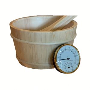 Sauna tradicional de madera maciza para exteriores con estufa eléctrica de 6 kilovatios, sauna cuadrada de abeto y cedro, panel de control inteligente - Product Image 3