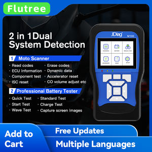 JDiag M100 OBD2 Escáner de Diagnóstico de Motocicleta, Herramienta de Prueba de ABS, Lector de Código de Fallo de Moto, Probador de Batería <span class=keywords><strong>Motoscan</strong></span> para BMW Yamaha - Product Image 2