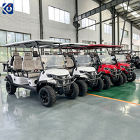 Voiturette de golf à essence CAMP 300cc, 6 places, homologuée pour la route, buggy tout-terrain certifié EPA pour ferme et propriété