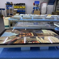 Écran tactile interactif grand format en gros, moniteur commercial 4K, panneau PCAP plat, kiosque publicitaire PC
