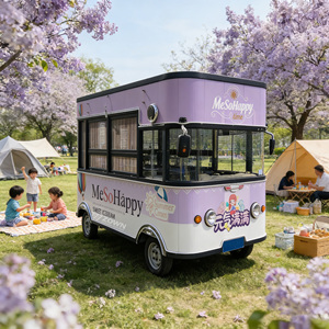 Carrito de Comida Portátil, Sabores Caseros en Cualquier Lugar, Elegante Camión de Comida Móvil, Rápido, Fresco y Delicioso - Product Image 1