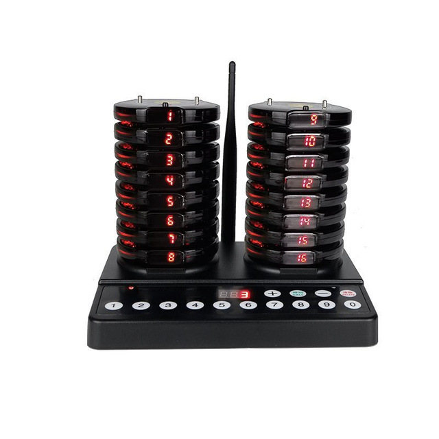 12v Vibration Restaurant Food Court Wireless Wifi Calling 6 10 16 20 30 Mmcall Electronic Pager System Vibrator Buzzer