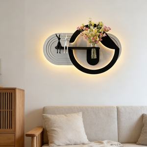 Pintura Decorativa de Arte en Piedra Arenisca 3D Hecha a Mano y Personalizada al por Mayor, Decoración para el Hogar, Plantas Hidropónicas, Pintura Decorativa con LED Brillante - Product Image 1