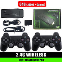 Vente en gros de manette de jeu M8 4K HD TV intégrée avec 20 000 jeux, console de jeu vidéo 64 Go avec manette sans fil