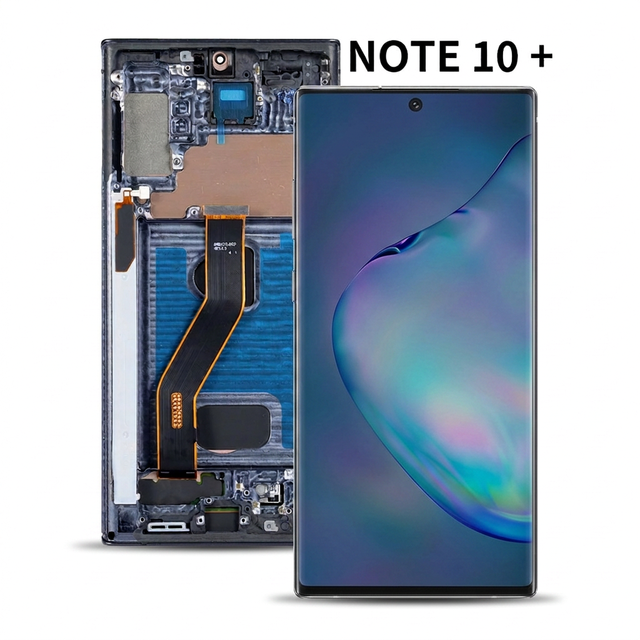 Wholesale OEM LCD OLED Screen Digitizer Assembly for Samsung Note 10 Plus Mobile Phone Display Replacement Repair Spare Parts