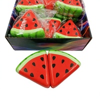 Nouvel Arrivage Transfrontalier : Jouet Anti-Stress en PU Simulant une Pastèque - Jouet Squishy à Rebond Lent pour Enfants de 14 Ans et Plus - Vente en Gros