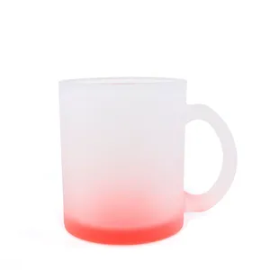 Canecas de vidro fosco personalizadas, canecas de vidro com transferência de calor, impressão de logotipo, xícara de café, caneca de natal, presente bonito - Product Image 6