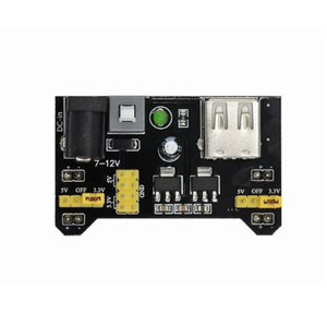 Module d'alimentation pour breadboard MB-102, entrée 7-12V DC, sortie 5V 3.3V pour prototypage électronique et circuits DIY - Product Image 1