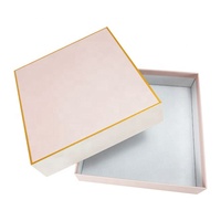 Kotak Kertas Keras Pink Custom Print Hot Stamping untuk Kemasan Hadiah, Kotak Hadiah Atas Bawah, Kotak Kemasan Notebook