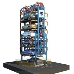 Space saving automatic Rotary car parking lift equipment with CE and ETL listed