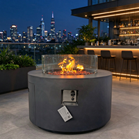 Brasero d'extérieur de style industriel pour feu de camp, pique-nique, terrasse, jardin