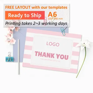 activ flyer Suppliers-A6 customized small quantity gift card flyer for activities
