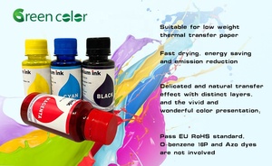 Green color 100ml Sublimation stinte für epson Eco Tinten drucker L805 L1800 Wärme übertragungs druck <span class=keywords><strong>NICK</strong></span> - Product Image 3