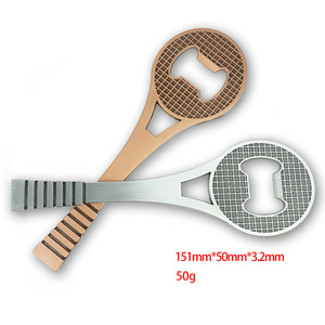 <b>Tennis</b> Racket Bottle Opener Zinc Alloy Antique Copper And Silver 151x50x3.2mm Universal Beer Opener For Outdoor Use - Product Image 5