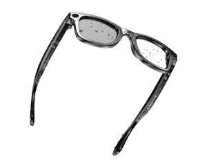 Lunettes Intelligentes W610T Monture Noire Verres Bleus Double Caméra Plastique Titane Idéales pour le Travail et les Voyages - Product Image 3