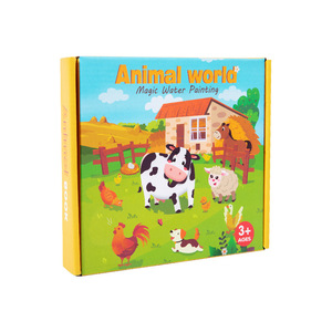 Libros de pintura al agua de madera para niños personalizables, suministros de arte para la primera infancia Sin desorden para niños, aprendizaje de expresiones creativas - Product Image 3