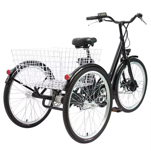 Vélo cargo électrique urbain à trois roues avec moteur arrière puissant 36V/250W, pneus larges de 26 pouces - Product Image 4