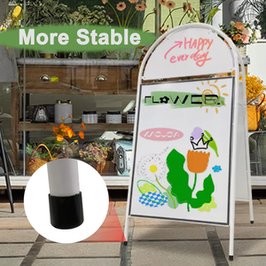 Jh-mech ngoài trời vỉa hè Đăng board sử dụng số lượng lớn giá nhà máy trực tiếp màu đen sơn tĩnh điện quảng cáo vỉa hè Đăng một khung - Product Image 4