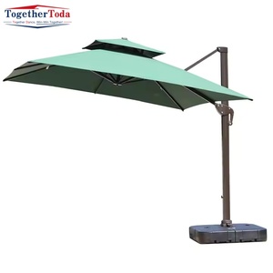 Parasol commercial Roma au design moderne, parasol de patio extérieur, parasol de plage imperméable en aluminium pour hôtel, jardin, bord de piscine, parc - Product Image 2