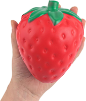 Jouets anti-stress en PU Squishies Jumbo à remontée lente en forme de fraise pour enfants