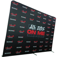 8x8ft exposition salon Stand Tension tissu scène personnalisé toile de fond graphique Mural stand de présentation à vendre