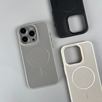 Coque magnétique ultra-fine en maille texturée pour iPhone 17 16 15 14 13 12 Pro Max Air