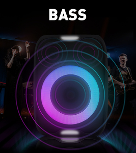 Reproductores de <span class=keywords><strong>Karaoke</strong></span> Altavoz <span class=keywords><strong>Portatil</strong></span> 45W Salida 2 Altavoces Rgb Caja de sonido Caja de fiesta Altavoz Bluetooth Fiesta grande con Micro - Product Image 5