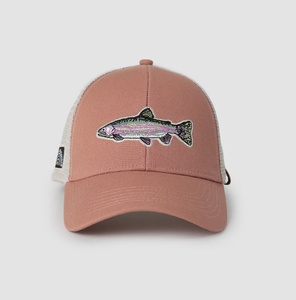 Casquette Trucker TOPCAP personnalisée bicolore à 5 panneaux <span class=keywords><strong>pour</strong></span> homme, broderie <span class=keywords><strong>Truite</strong></span> Arc-en-ciel – Casquette de baseball en maille <span class=keywords><strong>pour</strong></span> <span class=keywords><strong>la</strong></span> pêche en extérieur - Product Image 2