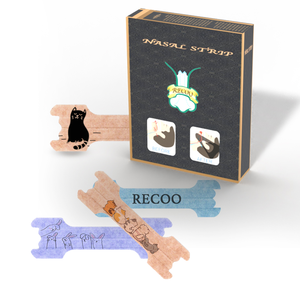 Bandes nasales respiratoires personnalisées sans latex hypoallergéniques roses pour dormir, faire du sport et réduire le ronflement - Product Image 4