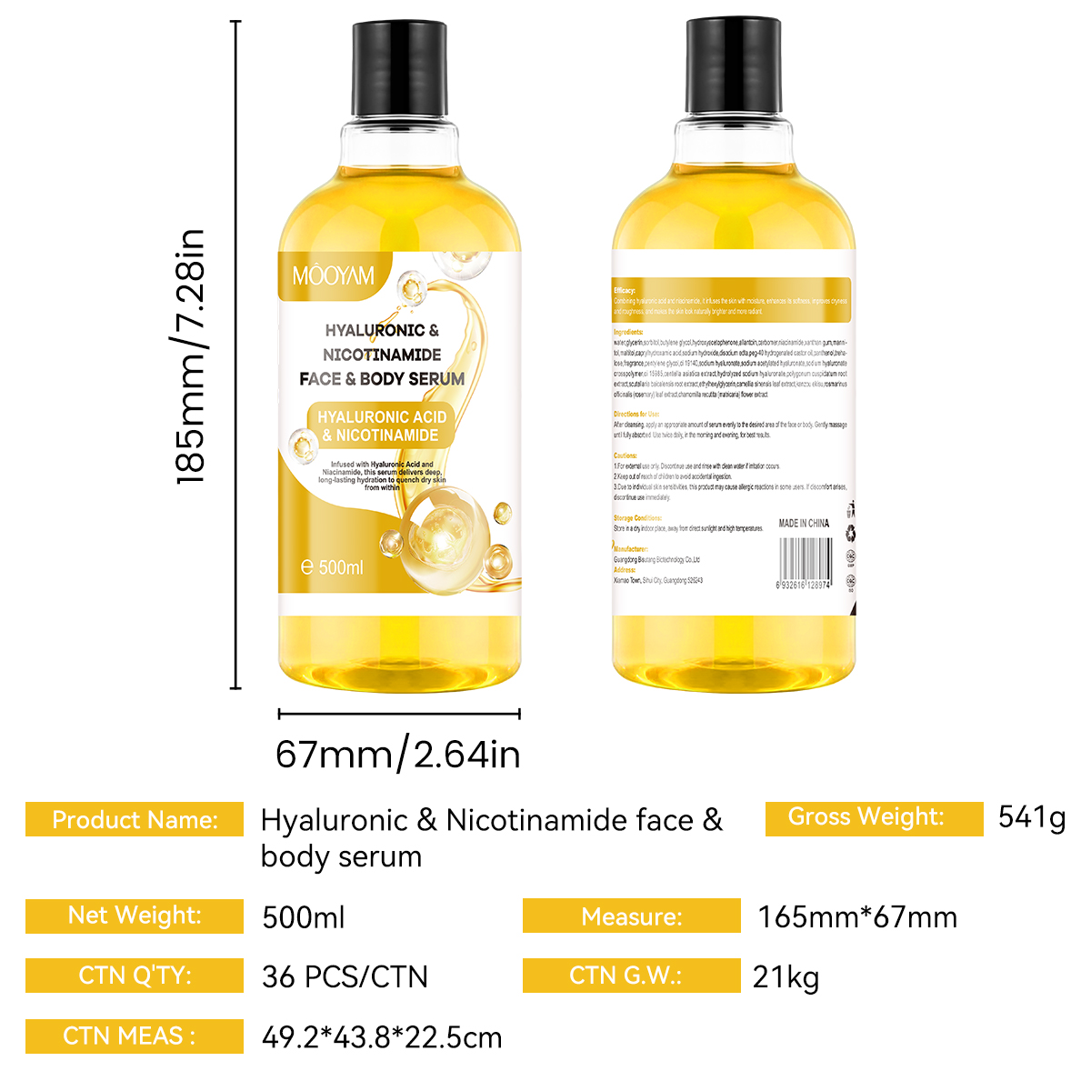 ไฮยาลูรอนิก แอซิด และ ไนอะซินาไมด์