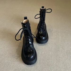 <span class=keywords><strong>Botines</strong></span> de Moda <span class=keywords><strong>para</strong></span> <span class=keywords><strong>Mujer</strong></span>, de Cuero Genuino, Tacón Grueso, Punta Redonda, Tallas Grandes, Suela Gruesa, Zapatos <span class=keywords><strong>para</strong></span> Caminar, <span class=keywords><strong>para</strong></span> Oficina y Universidad - Product Image 4